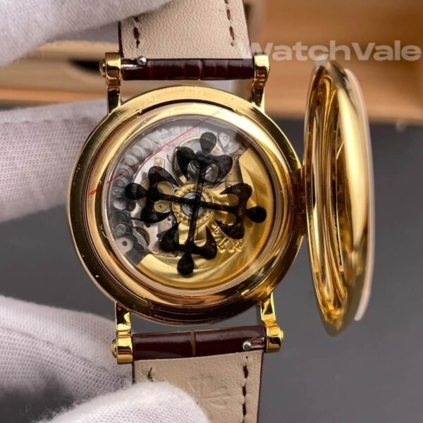 Patek Philippe Calatrava 38mm brown alligator strap super clone on wrist