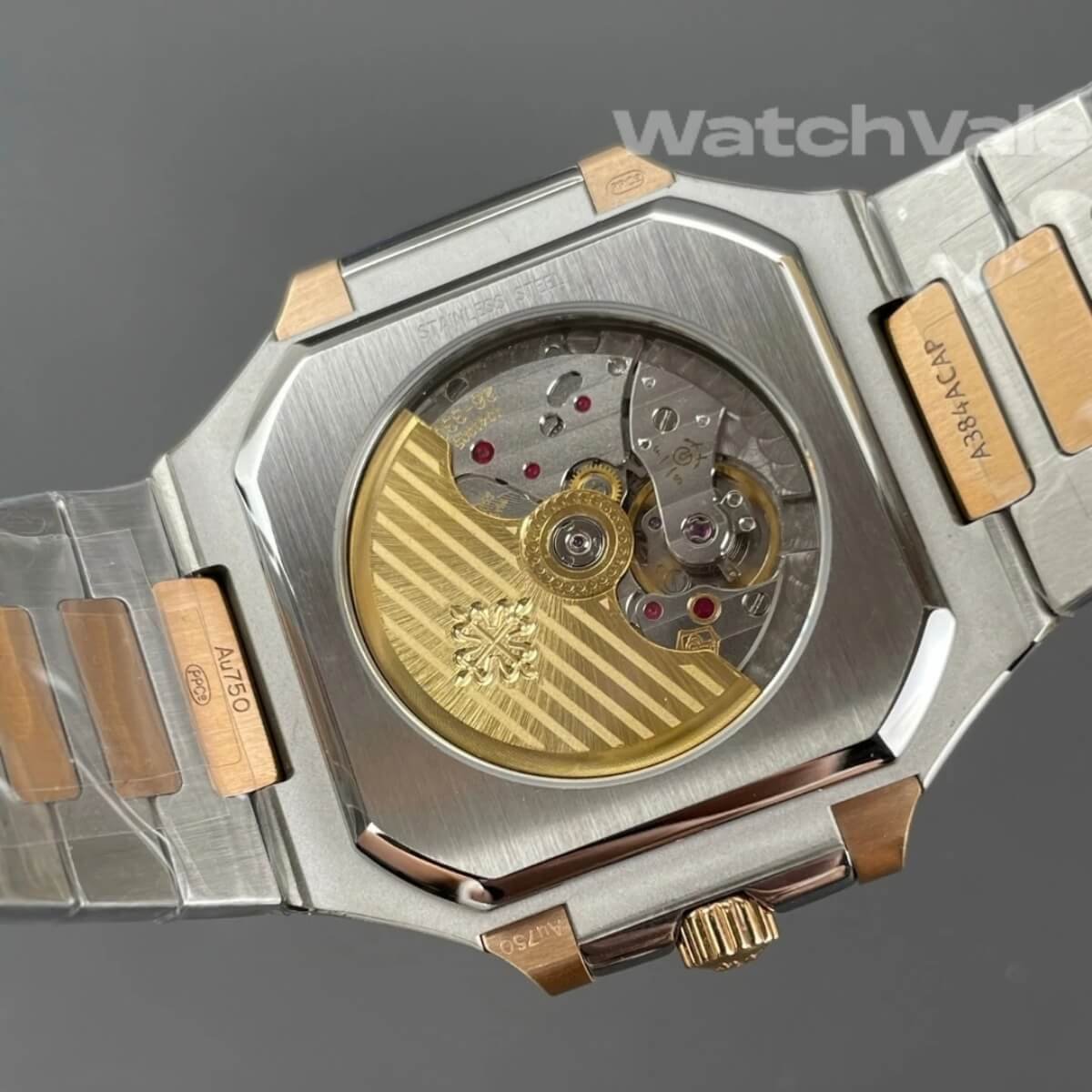 Patek Philippe Cubitus 5821/1AR-001 45mm two tone bracelet super clone on wrist