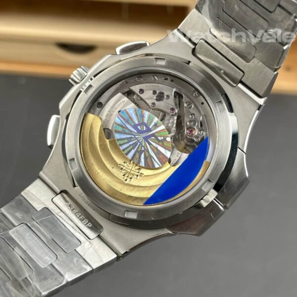 Patek Philippe Nautilus Travel Time Chronograph 5990/1A-001 stainless steel bracelet super clone on wrist