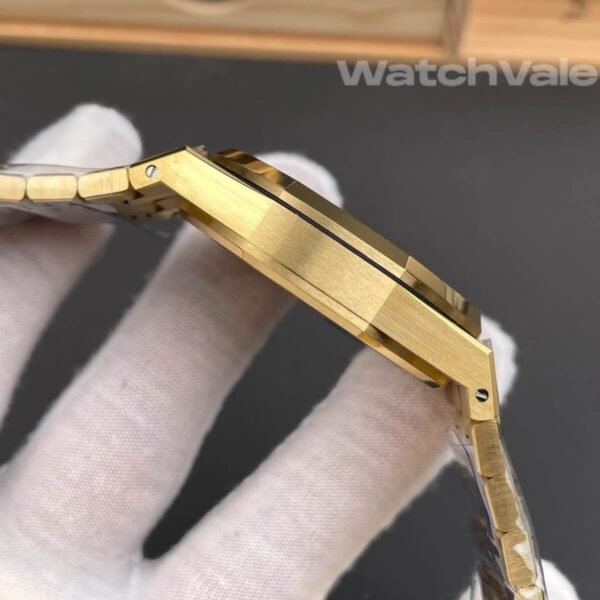 Green Grande Tapisserie dial yellow gold bezel Audemars Piguet Royal Oak Chronograph replica watch