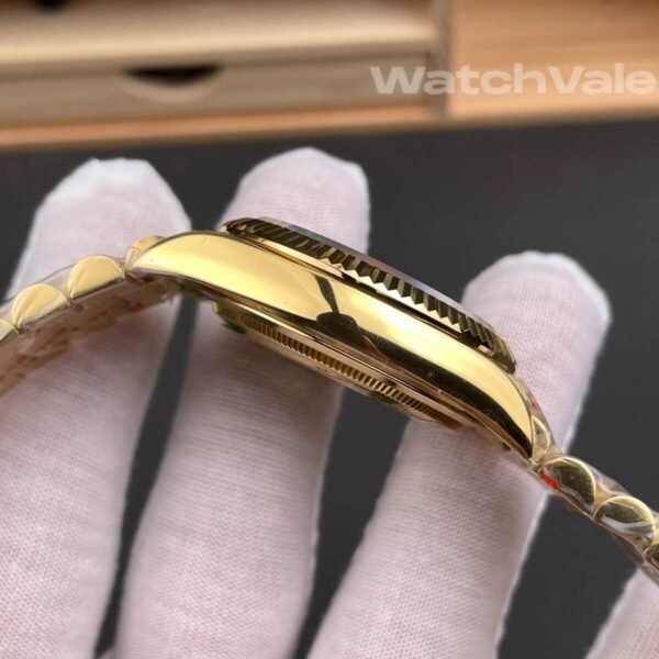 Yellow gold case puzzle motif dial Rolex Day-Date 36 128238 super clone watch