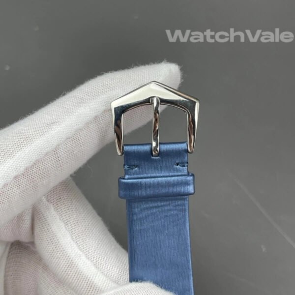 Patek Philippe Calatrava blue satin strap detail super clone