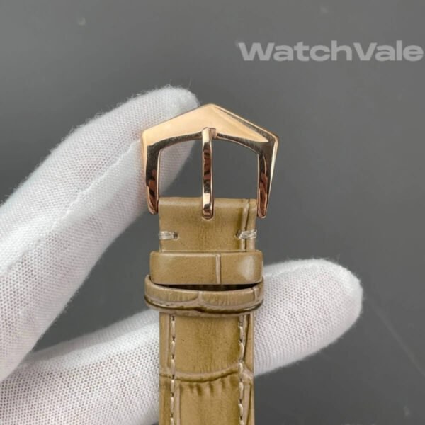 Patek Philippe Calatrava beige alligator strap detail super clone