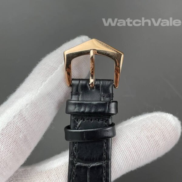 Patek Philippe Calatrava black alligator strap detail super clone