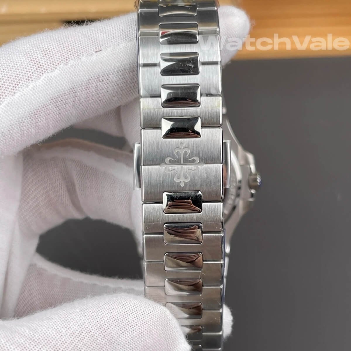 Patek Philippe Nautilus 5711/1A stainless steel bracelet detail super clone