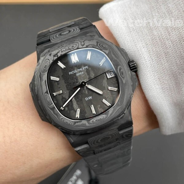 Patek Philippe Nautilus 5711 Carbon super clone watch back view