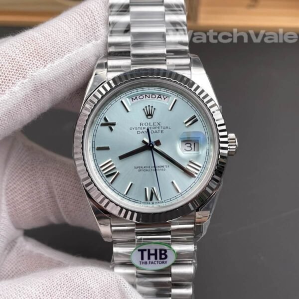 Rolex Day-Date 40 228236 day date window cyclops Roman numerals super clone watch