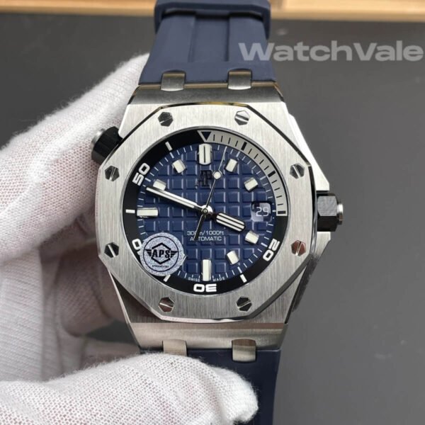 Audemars Piguet Royal Oak Offshore Diver 15710ST bezel side view replica